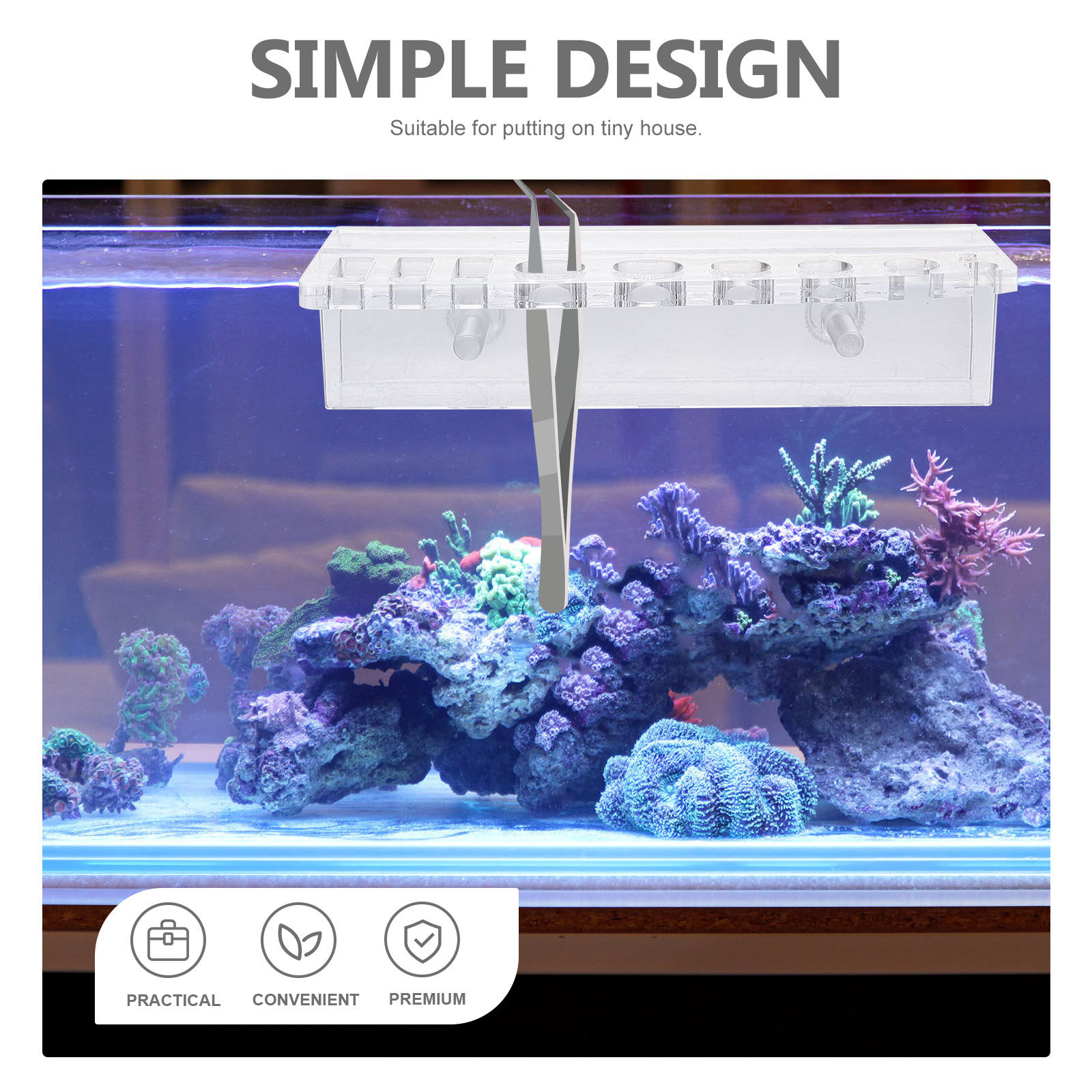 Aquarium Tool Holder Acrylic F - Aquarium Planted Wall ulasan dan harga