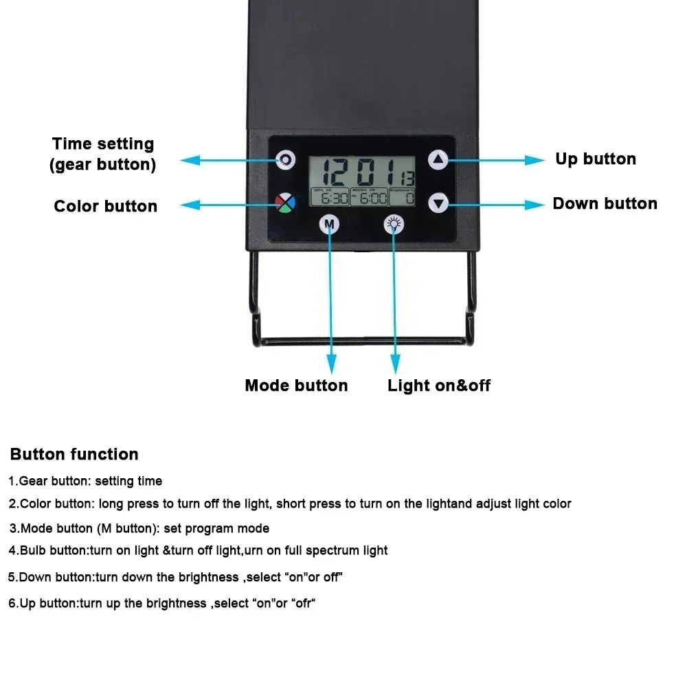 IP68 Waterproof Aquarium LED L - Aquarium Plant Light Spectrum ulasan dan harga