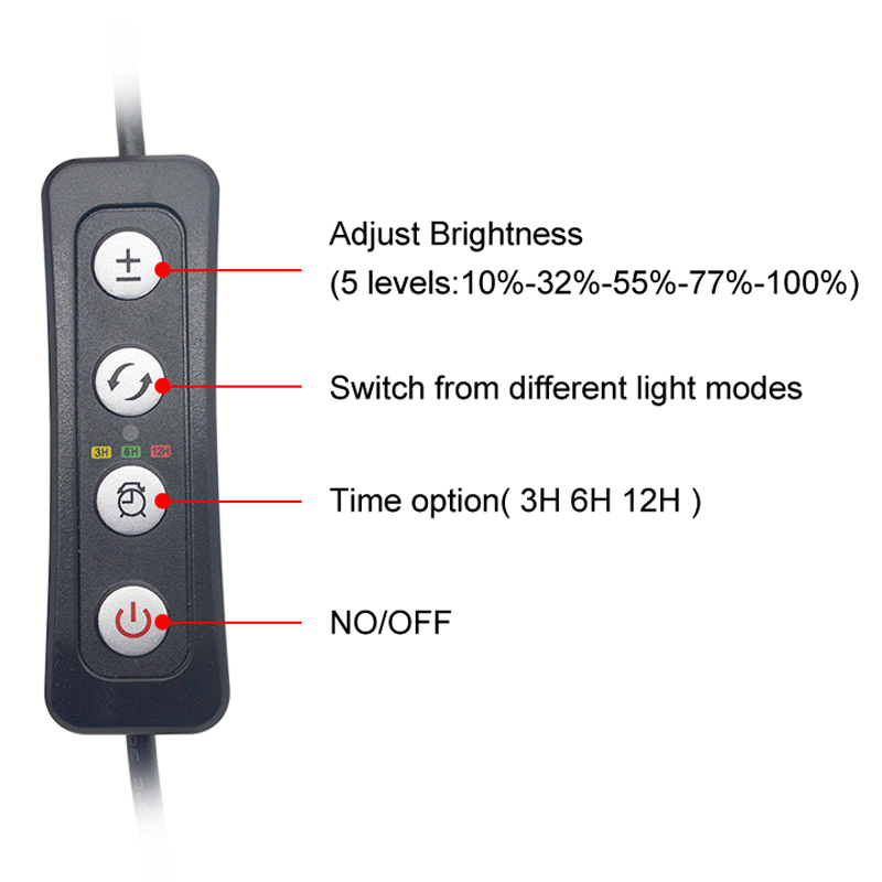 Aquarium LED Light for 16-64CM - Aquarium Plant Light Spectrum ulasan dan harga