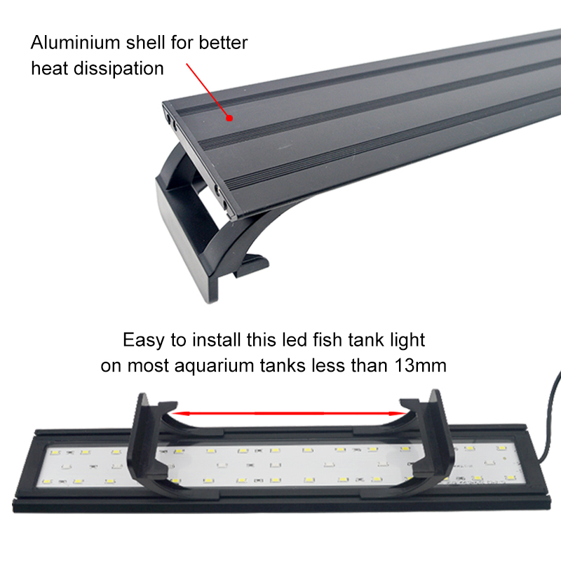 Aquarium LED Light for 16-64CM - Aquarium Plant Light Spectrum ulasan dan harga