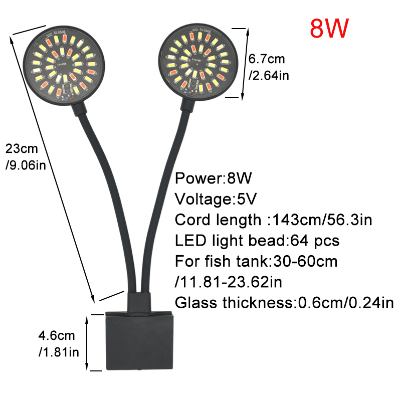 USB Aquarium LED Light Fish Ta - Aquarium Plant Light Spectrum ulasan dan harga