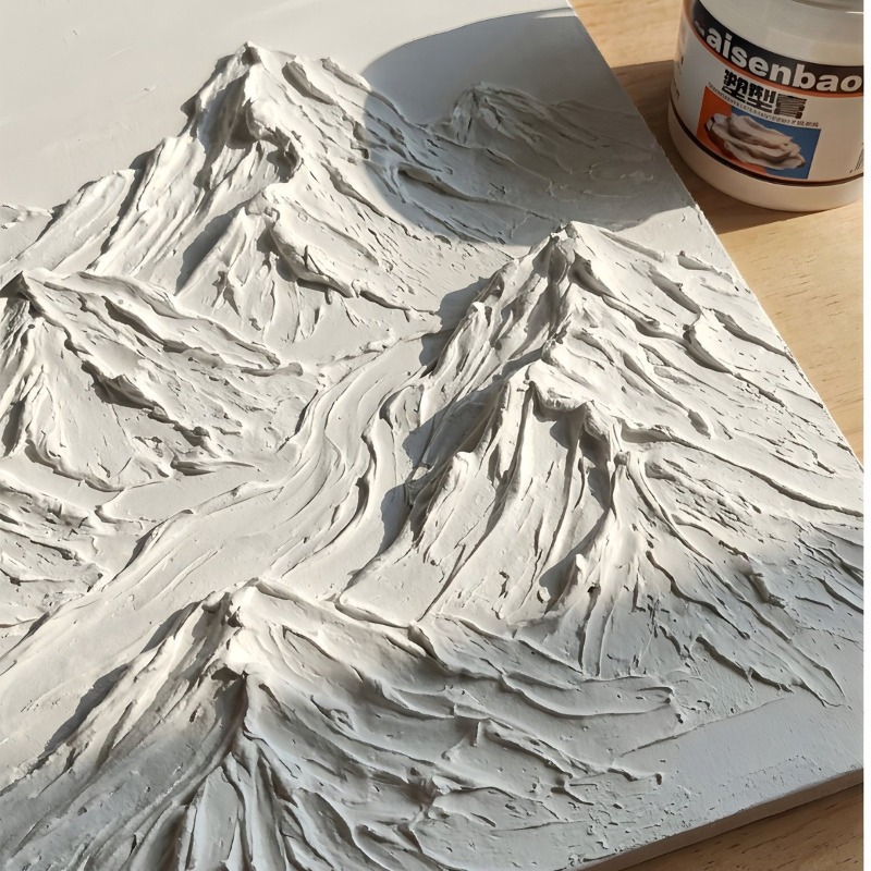 500g Acrylic Modeling Paste Cr - Aquarium Sand White ulasan dan harga