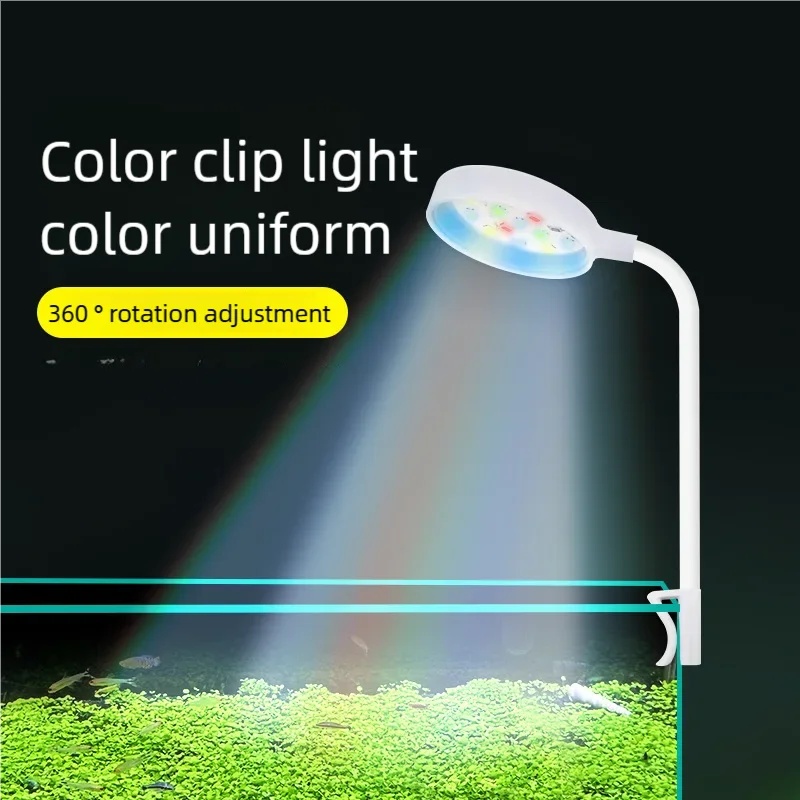 3W LED Clip-On Aquarium Light  - Aquarium Plant Light Spectrum ulasan dan harga