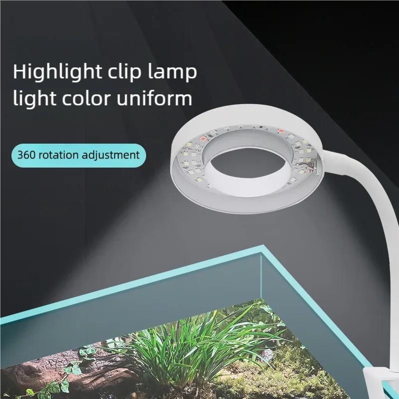 3W LED Clip-On Aquarium Light  - Aquarium Plant Light Spectrum ulasan dan harga