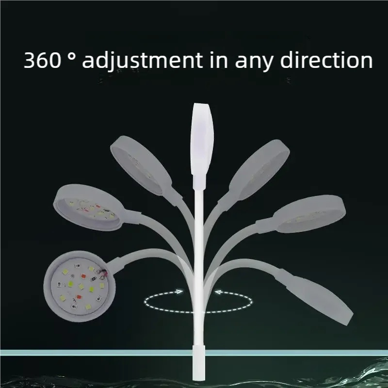 3W LED Clip-On Aquarium Light  - Aquarium Plant Light Spectrum ulasan dan harga